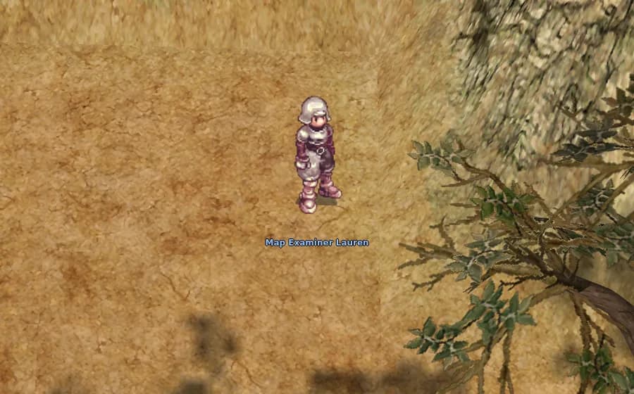 Map Examiner Lauren in game