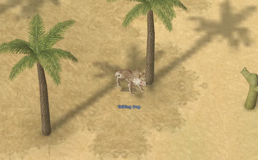 Talking Dog in game