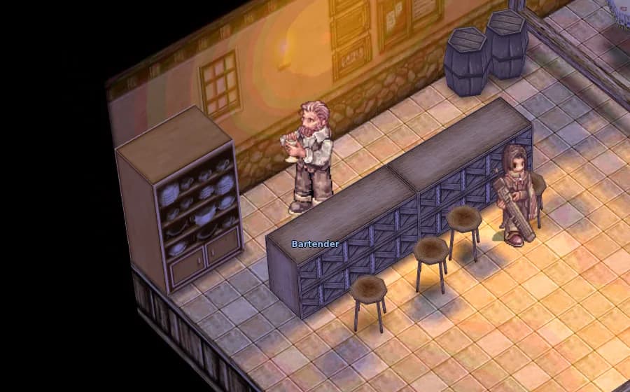 Bartender in game