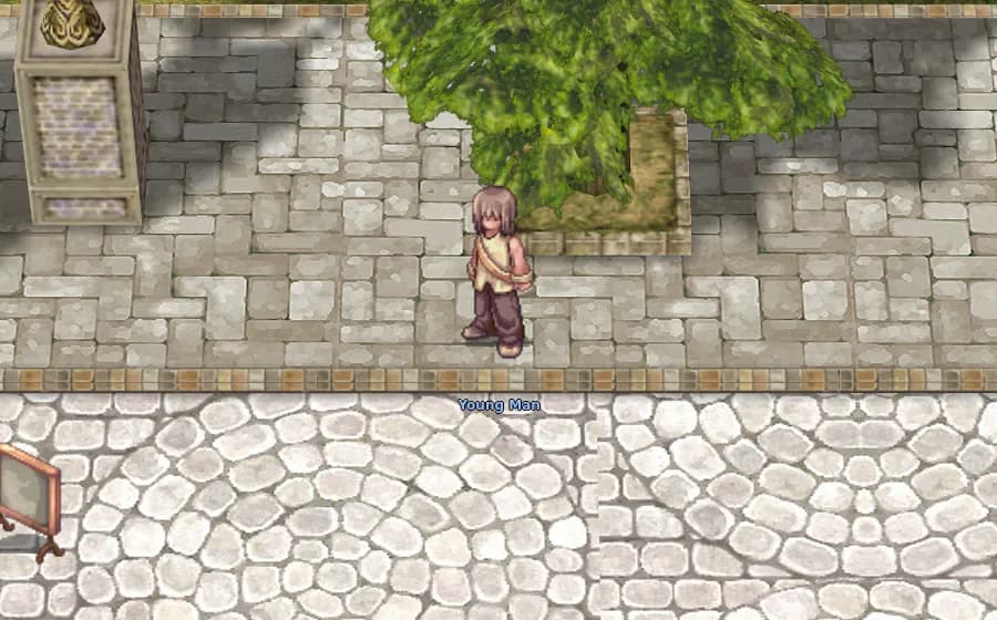 Young Man in game