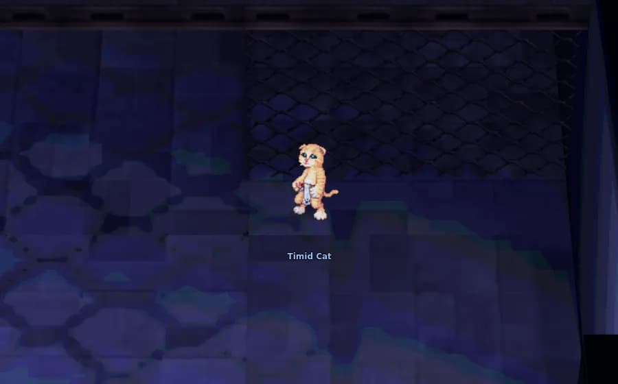 Timid Cat in game