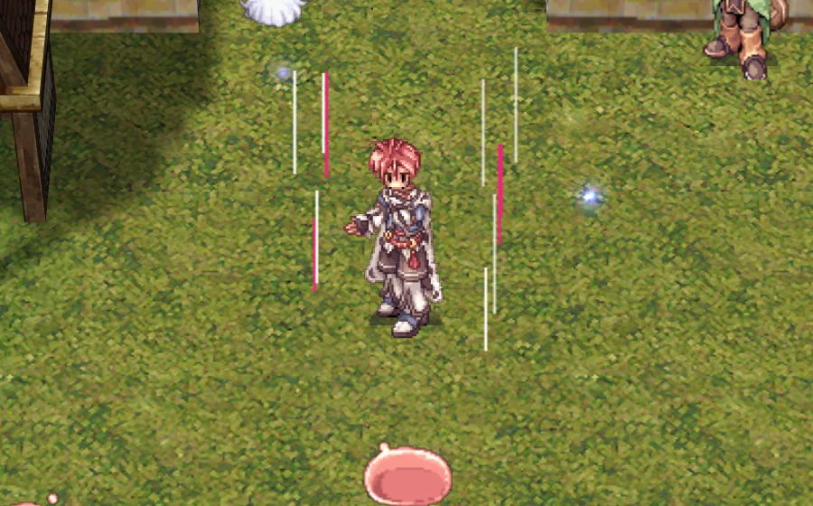 A Troubadour with music lines around it