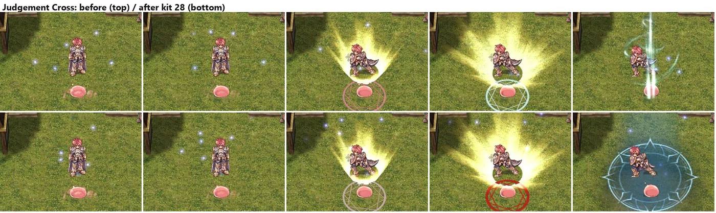 Judgement Cross before and after the update